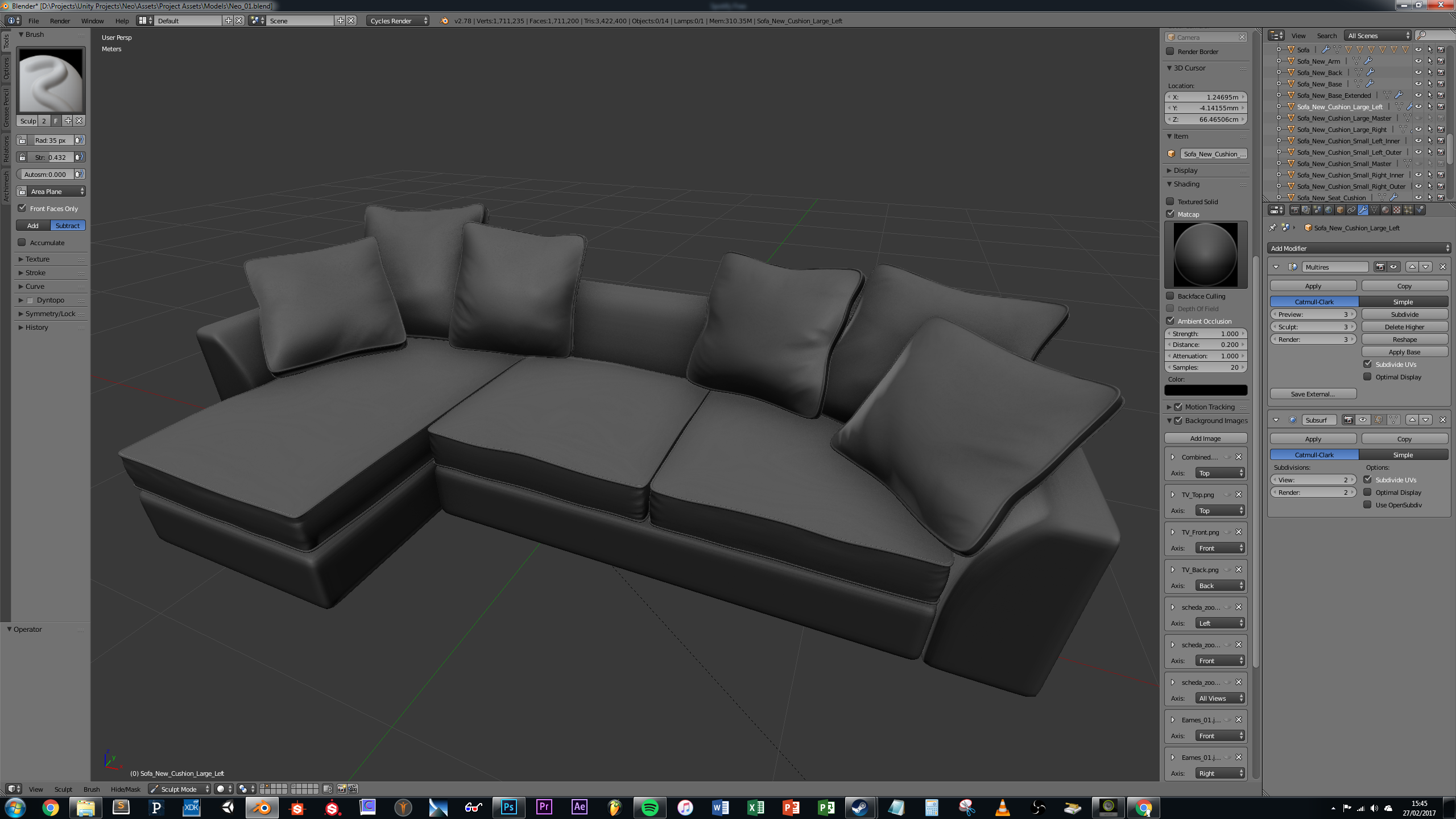 Sofa sculpt